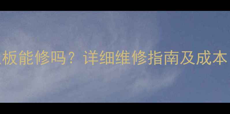 图片 三星电视UA55D6000主板能修吗？详细维修指南及成本（附故障代码处理）2