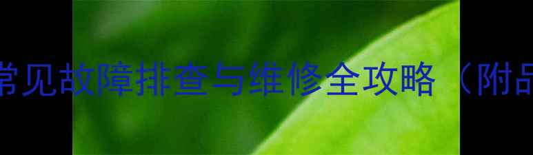 图片 三菱电机柜机空调常见故障排查与维修全攻略（附品牌售后服务指南）