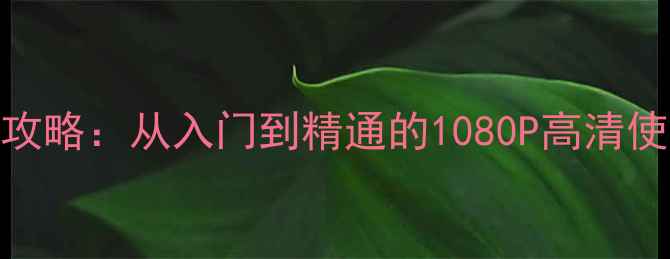 图片 东芝等离子电视全攻略：从入门到精通的1080P高清使用指南与维护技巧