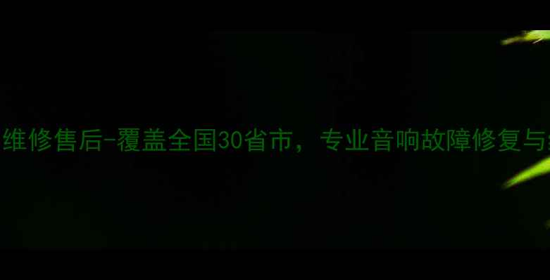 图片 全国山水音响维修售后-覆盖全国30省市，专业音响故障修复与终身保修服务