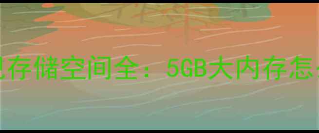 图片 创维37L05HRU电视存储空间全：5GB大内存怎么用？附扩容技巧
