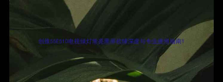 图片 创维55E510电视绿灯常亮黑屏故障深度与专业维修指南1