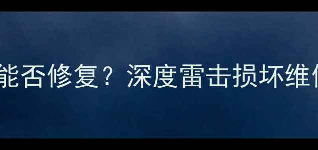 图片 创维电视遭雷击后能否修复？深度雷击损坏维修指南与自救方法2