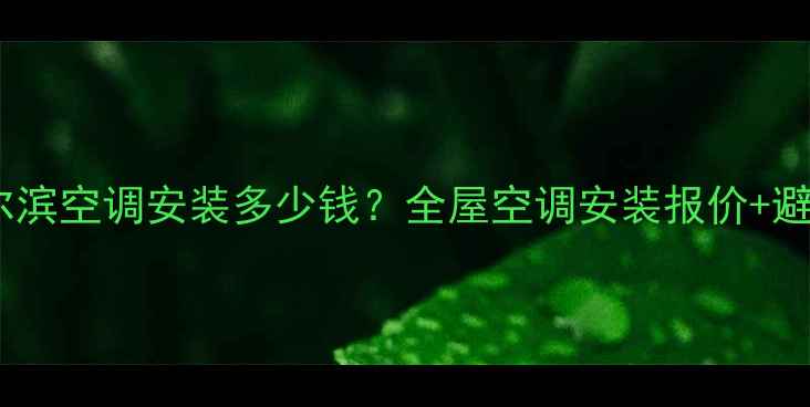图片 哈尔滨空调安装全攻略哈尔滨空调安装多少钱？全屋空调安装报价+避坑指南（附最新价格表）2