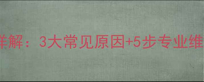 图片 壁挂炉E2故障代码详解：3大常见原因+5步专业维修方法（附图解）2