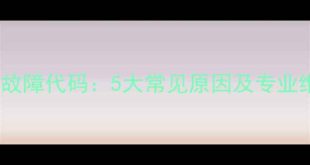 图片 壁挂炉E2故障代码：5大常见原因及专业维修指南2