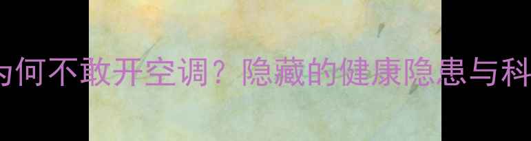图片 夏季高温下为何不敢开空调？隐藏的健康隐患与科学应对方案2
