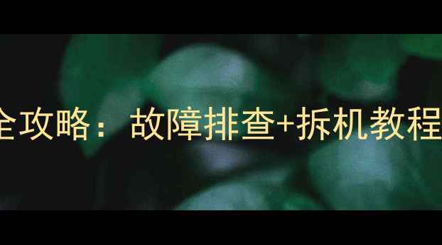 图片 天龙DCD815冰柜维修全攻略：故障排查+拆机教程+保养技巧（附图解）