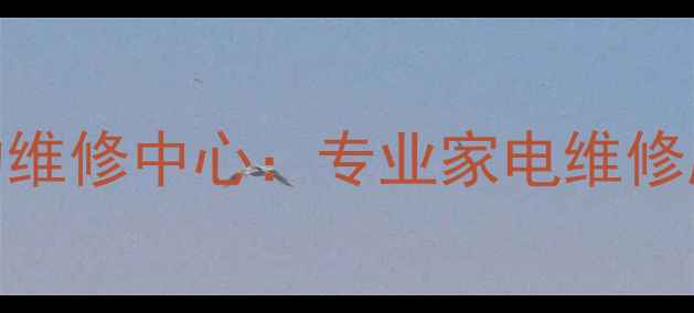 图片 广州索尼官方特约维修中心：专业家电维修服务与售后保障全