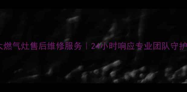 图片 杭州好太太燃气灶售后维修服务｜24小时响应专业团队守护家庭安全1