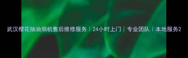 图片 武汉樱花抽油烟机售后维修服务｜24小时上门｜专业团队｜本地服务2
