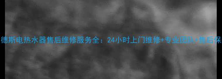 图片 比德斯电热水器售后维修服务全：24小时上门维修+专业团队+售后保障