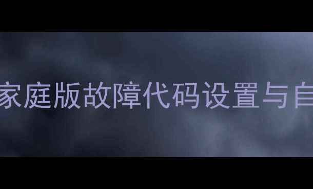 图片 洗衣机程序代码调整全攻略：家庭版故障代码设置与自定义模式操作指南（含图解）