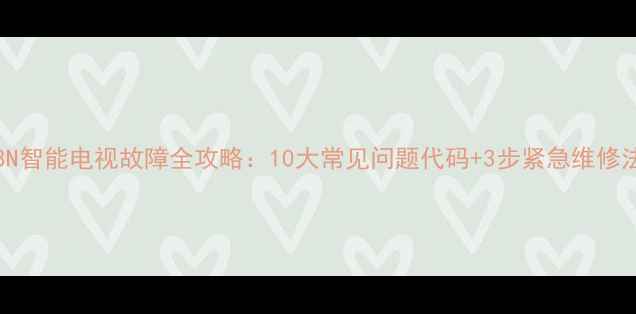 图片 海信HDP2908N智能电视故障全攻略：10大常见问题代码+3步紧急维修法（附图解）