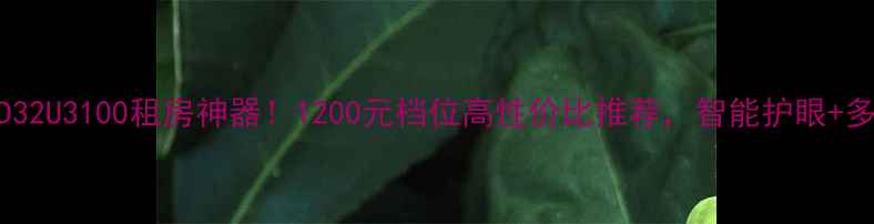 图片 海尔电视LD32U3100租房神器！1200元档位高性价比推荐，智能护眼+多屏互动全2