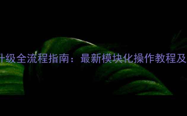 图片 海尔电视系统升级全流程指南：最新模块化操作教程及常见问题解答2