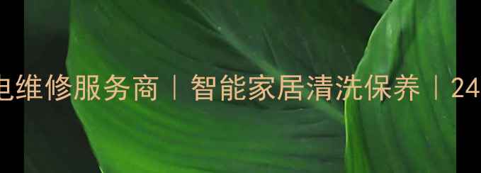 图片 深圳华强北家电维修服务商｜智能家居清洗保养｜24小时上门服务2