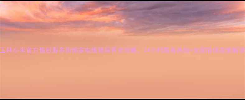 图片 玉林小米官方售后服务指南家电维修保养全攻略，24小时服务热线+全国联保政策解读