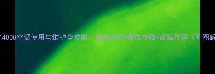 图片 理光4000空调使用与维护全攻略：省电技巧+清洁步骤+故障代码（附图解）2