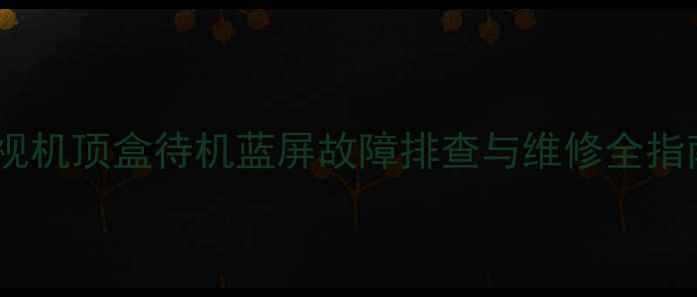图片 电视机顶盒待机蓝屏故障排查与维修全指南2