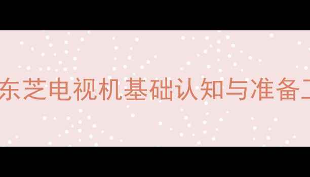 图片 老式东芝电视机基础认知与准备工作1