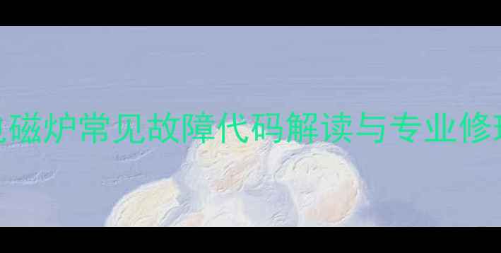图片 苏泊尔电磁炉常见故障代码解读与专业修理指南_1