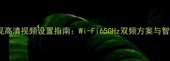 图片 路由器连接电视高清视频设置指南：Wi-Fi65GHz双频方案与智能电视全攻略2