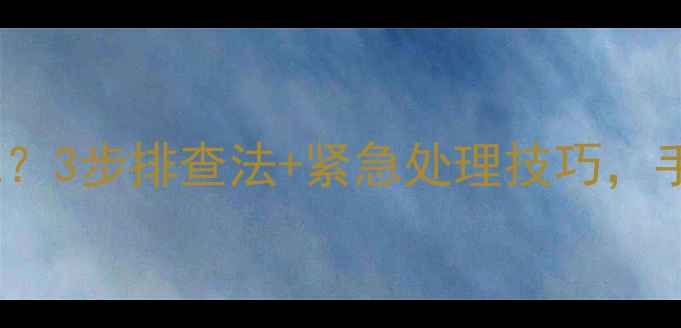 图片 飞利浦电视黑屏但能开机？3步排查法+紧急处理技巧，手把手教你快速恢复画面2