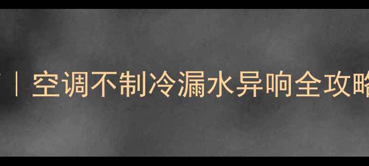 图片 🌟湘潭空调维修避坑指南｜空调不制冷漏水异响全攻略（附本地24小时电话）1