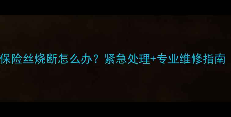 图片 📱创维液晶电视保险丝烧断怎么办？紧急处理+专业维修指南（附视频教程）1