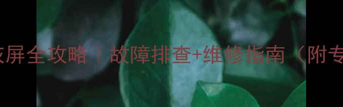 图片 🔧夏普液晶电视灰屏全攻略｜故障排查+维修指南（附专业级检查步骤）2